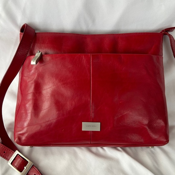 Claudio Ferrici red leather bag - Picture 1 of 2